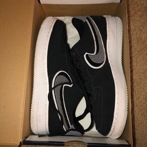 Black and White Air Force 1s